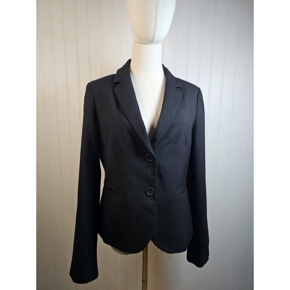 J. Crew‎ Super 120’s Black Wool Blazer Women's Size 8 Academia Preppy
